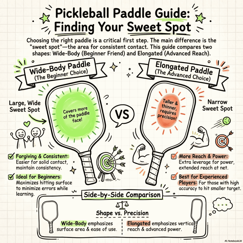 Best Pickleball Paddles with a Massive Sweet Spot